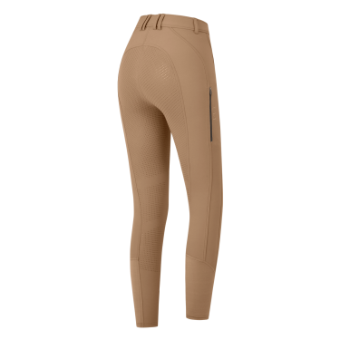 Pantaloni da equitazione ELT Oktavia in silicone Cappuccino Marrone