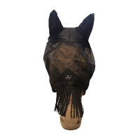 Maschera antimosche classic orecchie & frange per il naso Kentucky Nero Maschera antimosche classic orecchie & frange per il naso Kentucky Nero