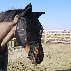 Maschera antimosche classic orecchie & frange per il naso Kentucky Maschera antimosche classic orecchie & frange per il naso Kentucky