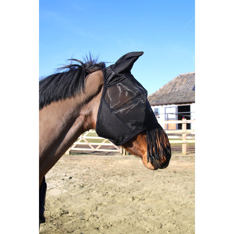Maschera antimosche classic orecchie & frange per il naso Kentucky Maschera antimosche classic orecchie & frange per il naso Kentucky