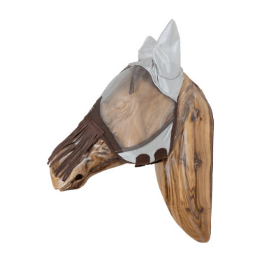 Maschera antimosche classic orecchie & frange per il naso Kentucky Argento Maschera antimosche classic orecchie & frange per il naso Kentucky Argento