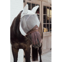 Maschera antimosche classic orecchie & frange per il naso Kentucky Argento