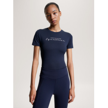 T-shirt grafico Tommy Hilfiger Equestrian Brooflyn a maniche corte da donna T-shirt grafico Tommy Hilfiger Equestrian Brooflyn a maniche corte da donna