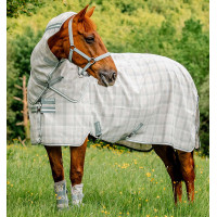 Coperta anti-mosche Horseware Newmarket Plus Carbone di legna Witney Grigio