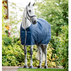 Coperta da scuderia Horseware Ionic Therapy 50g Bleu imperial / argent /Marine Blu Coperta da scuderia Horseware Ionic Therapy 50g Bleu imperial / argent /Marine Blu
