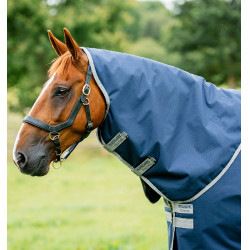 Halsabdeckung Horseware Reißfest Amigo® 900D Leicht 0g Marine / grigio titanio Blu marino Halsabdeckung Horseware Reißfest Amigo® 900D Leicht 0g Marine / grigio titanio Blu marino