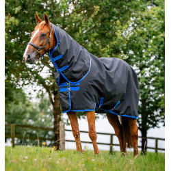 Coperta Amigo Ripstop Horseware 900D Plus Turnout 0g Nero / blu classico Coperta Amigo Ripstop Horseware 900D Plus Turnout 0g Nero / blu classico