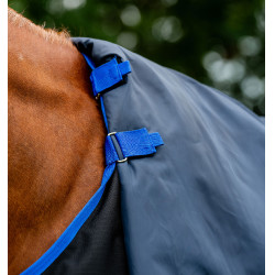 Coperta Amigo Ripstop Horseware 900D Plus Turnout 0g Nero / blu classico Coperta Amigo Ripstop Horseware 900D Plus Turnout 0g Nero / blu classico