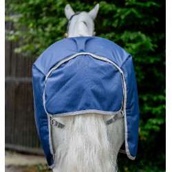 Coperta Amigo Ripstop Horseware 900D Turnout foderata in pile 50g Marina / grigio titanio Blu marino