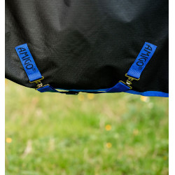 Coperta Amigo Ripstop Horseware 900D Turnout foderata in pile 50g Nero / blu classico