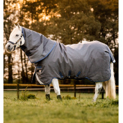 Coperta Horseware Rhino Hexstop Plus Turnout 100g Grigio / indaco / blu navy Coperta Horseware Rhino Hexstop Plus Turnout 100g Grigio / indaco / blu navy