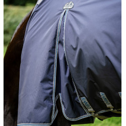Coperta Horseware Rambo Optimo Plus Turnout 0g Marino / temporale / grigio argento Blu marino