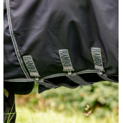 Coperta Horseware Rambo Optimo Plus Turnout 0g Marino / temporale / grigio argento Blu marino