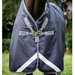 Coperta Horseware Rambo Optimo Bundle 0g + Liner 200g Marino / temporale / grigio argento Blu marino Coperta Horseware Rambo Optimo Bundle 0g + Liner 200g Marino / temporale / grigio argento Blu marino