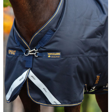 Coperta Horseware Amigo Bravo 12 XL 250g Marina / blu scuro / oro Blu marino