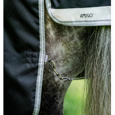 Coperta Horseware Amigo Bravo 12 XL 250g Nero / grigio titanio / argento Coperta Horseware Amigo Bravo 12 XL 250g Nero / grigio titanio / argento
