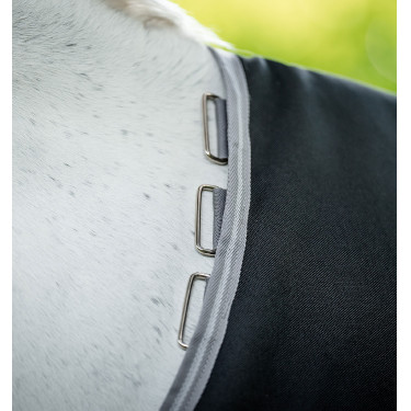 Coperta Horseware Amigo Bravo 12 50g Turnout Nero / grigio titanio / argento Coperta Horseware Amigo Bravo 12 50g Turnout Nero / grigio titanio / argento