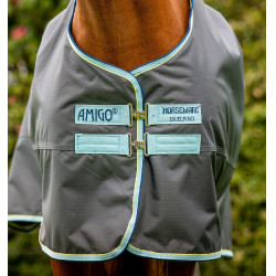 Coperta Horseware Amigo Hero Ripstop Turnout foderata in pile 50g Grigio shadow / haze / marine Coperta Horseware Amigo Hero Ripstop Turnout foderata in pile 50g Grigio shadow / haze / marine