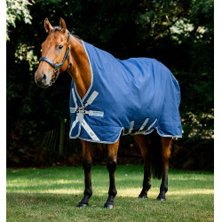 Coperta Horseware Rhino Wug Vari-Layer 450g Nero / grigio titanio / blu classico Coperta Horseware Rhino Wug Vari-Layer 450g Nero / grigio titanio / blu classico