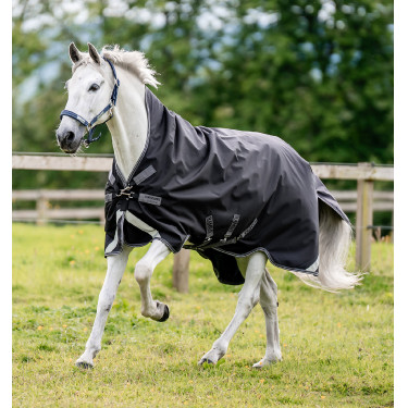 Coperta da esterno Horseware Rambo Wug 200g Nero / temporale / grigio argento