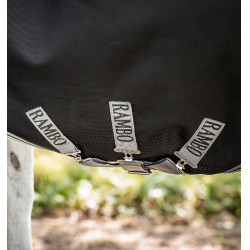 Coperta da esterno Horseware Rambo Wug 0g 1000D Nero / temporale / grigio argento