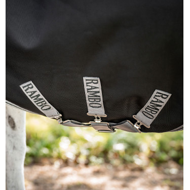 Coperta da esterno Horseware Rambo Wug 0g 1000D Nero / temporale / grigio argento