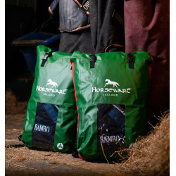 Coperta da esterno Horseware Rambo Original 400g Verde / rosso Coperta da esterno Horseware Rambo Original 400g Verde / rosso