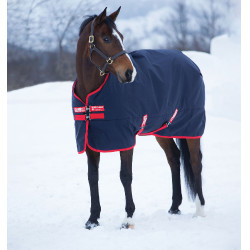 Coperta da esterno Horseware Rambo Original 200g Blu navy / rosso