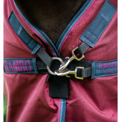 Coperta Horseware Rambo Original 0g con Leg Arches Bordeaux Coperta Horseware Rambo Original 0g con Leg Arches Bordeaux