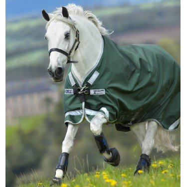 Coperta Horseware Rambo Original 0g con Leg Arches Verde / argento Coperta Horseware Rambo Original 0g con Leg Arches Verde / argento