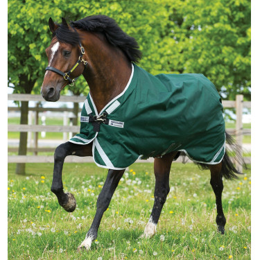 Coperta Horseware Rambo Original 0g con Leg Arches Verde / argento Coperta Horseware Rambo Original 0g con Leg Arches Verde / argento