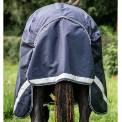 Coperta Horseware Rambo® Optimo Turnout 0g 1000D Marino / temporale / grigio argento Blu marino