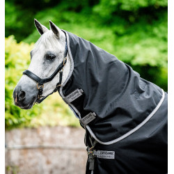 Coperta Horseware Amigo® Bravo 12 Plus 400g 1200D Nero / grigio titanio / argento