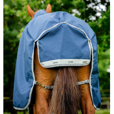 Coperta Horseware Amigo® Bravo 12 Plus 250g 1200D Marina / grigio titanio / argento Blu marino