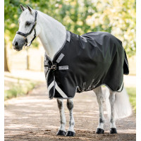 Coperta Horseware Rambo 1680D Turnout 100g Nero / temporale / grigio argento