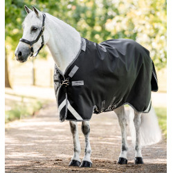Coperta Horseware Rambo 1680D Turnout 100g Nero / temporale / grigio argento Coperta Horseware Rambo 1680D Turnout 100g Nero / temporale / grigio argento