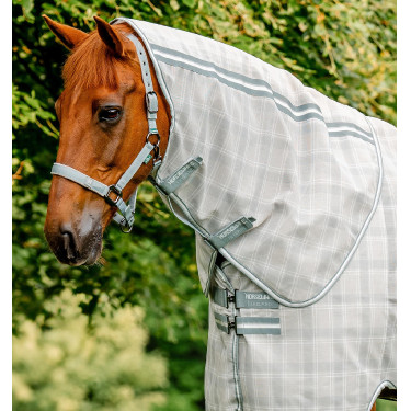 Copricollo anti-mosche Horseware Newmarket Carbone di legna Witney Grigio