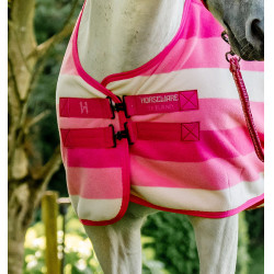 Coperta in pile Horseware Newmarket Poney Fleece Cooler Rose witney Rosa Coperta in pile Horseware Newmarket Poney Fleece Cooler Rose witney Rosa