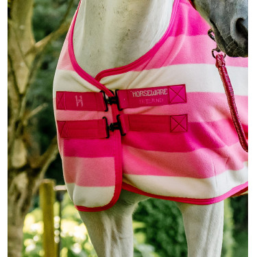 Coperta in pile Horseware Newmarket Poney Fleece Cooler Rose witney Rosa Coperta in pile Horseware Newmarket Poney Fleece Cooler Rose witney Rosa