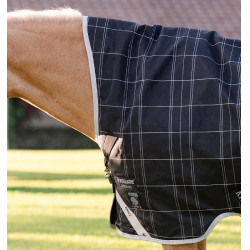 Coperta Horseware Rhino Wug Pony Turnout 0g Nero / quadri bianco grigi Coperta Horseware Rhino Wug Pony Turnout 0g Nero / quadri bianco grigi