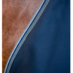Coperta Horseware Rambo 1680D Turnout 0g Marino / temporale / grigio argento Blu marino