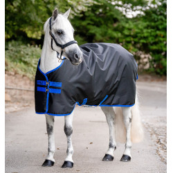 Coperta Horseware Amigo Ripstop 900D Turnout 100g Nero / blu classico