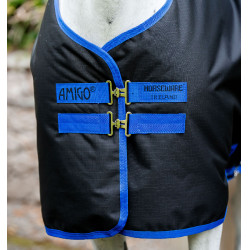 Coperta Horseware Amigo Ripstop 900D Plus Pony Turnout 100g Nero / blu classico Coperta Horseware Amigo Ripstop 900D Plus Pony Turnout 100g Nero / blu classico