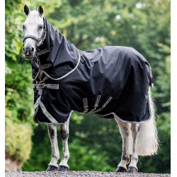Coperta Horseware Amigo 1200D Turnout Plus 50g Nero / grigio titanio / argento Coperta Horseware Amigo 1200D Turnout Plus 50g Nero / grigio titanio / argento