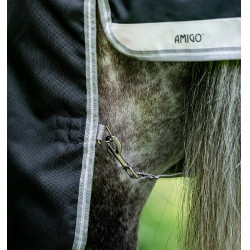 Coperta Horseware Amigo 1200D Turnout Plus 50g Nero / grigio titanio / argento Coperta Horseware Amigo 1200D Turnout Plus 50g Nero / grigio titanio / argento