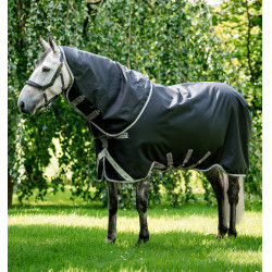 Coperta Horseware Amigo 1200D Turnout Plus 50g Nero / grigio titanio / argento Coperta Horseware Amigo 1200D Turnout Plus 50g Nero / grigio titanio / argento