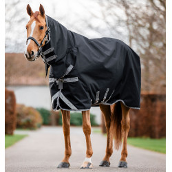 Coperta Horseware Amigo 1200D Integrated Turnout 50g Nero / grigio titanio / argento