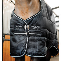Coperta da scuderia Horseware Easy-Layer Plus 400g Nero / nero / argento Coperta da scuderia Horseware Easy-Layer Plus 400g Nero / nero / argento