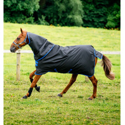 Coperta Amigo Ripstop Horseware 900D Plus Turnout 200g Nero / blu classico