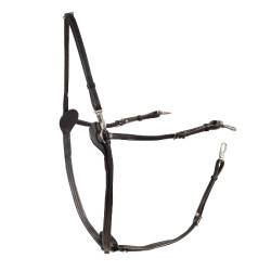 Bricole americana in cuoio Finn-Tack Nero